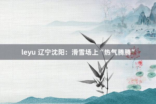 leyu 辽宁沈阳：滑雪场上“热气腾腾”