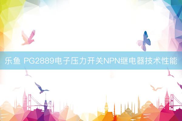 乐鱼 PG2889电子压力开关NPN继电器技术性能