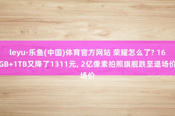 leyu·乐鱼(中国)体育官方网站 荣耀怎么了? 16GB+1TB又降了1311元, 2亿像素拍照旗舰跌至退场价