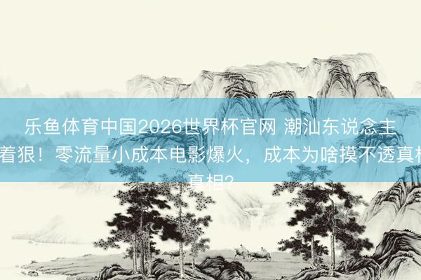 乐鱼体育中国2026世界杯官网 潮汕东说念主藏着狠！零流量小成本电影爆火，成本为啥摸不透真相？