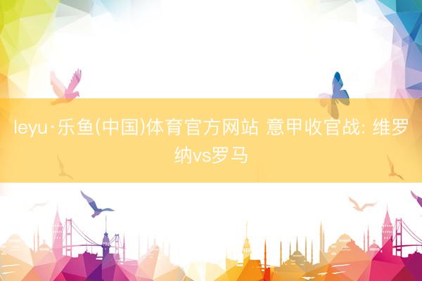 leyu·乐鱼(中国)体育官方网站 意甲收官战: 维罗纳vs罗马