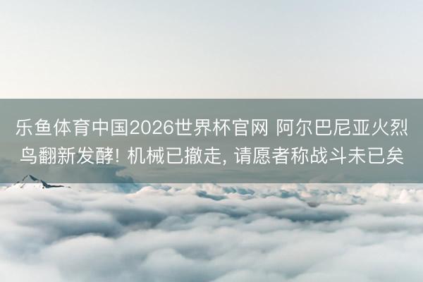 乐鱼体育中国2026世界杯官网 阿尔巴尼亚火烈鸟翻新发酵! 机械已撤走， 请愿者称战斗未已矣